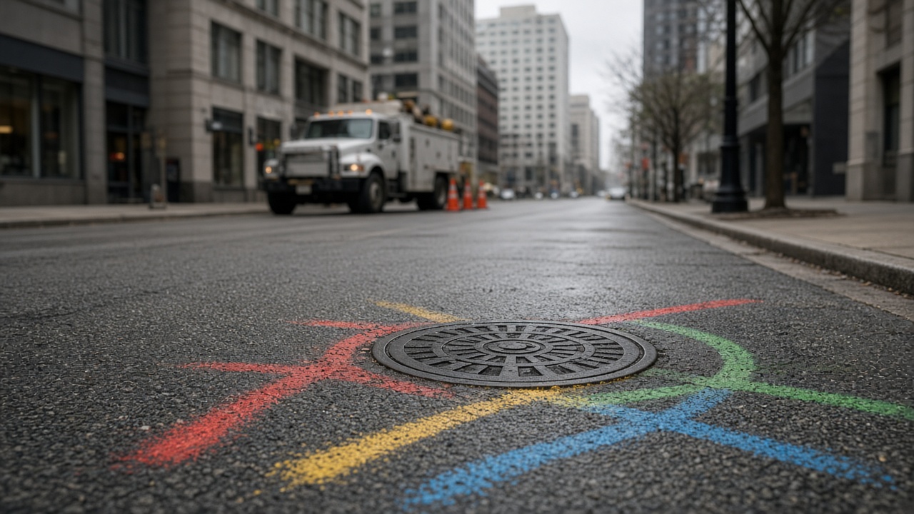 Private utility locating and GPR marks in Columbus, OH